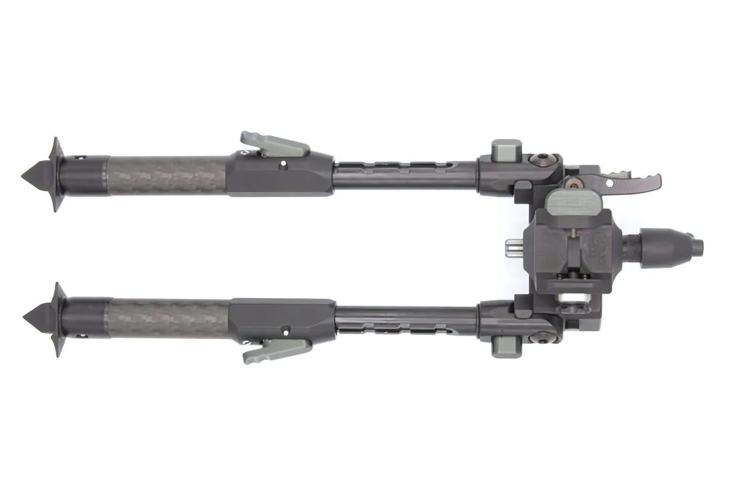 Tier One Tactical Bipod 230 mm Carbon Sling Stud Adaptor with rubber and Spike/Claw foot