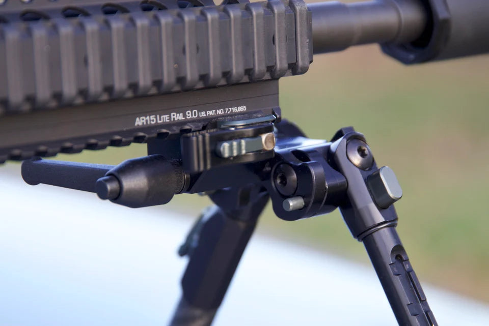 ATAC Bipod Long Carbon Tilt Picatiny 230 mm with rubber and Spike/Claw foot