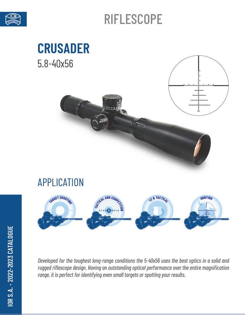 IOR Crusader 5.8-40x56 MIL FFP