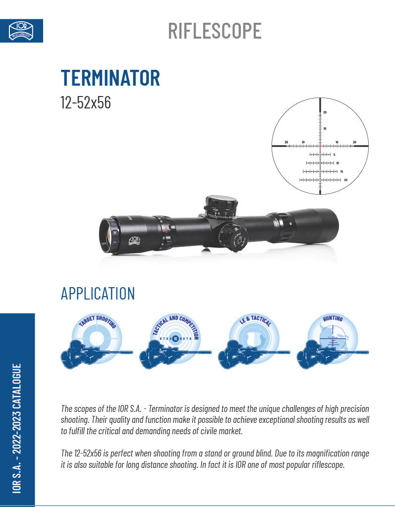 IOR Terminator 12-52x56 MOA SFP