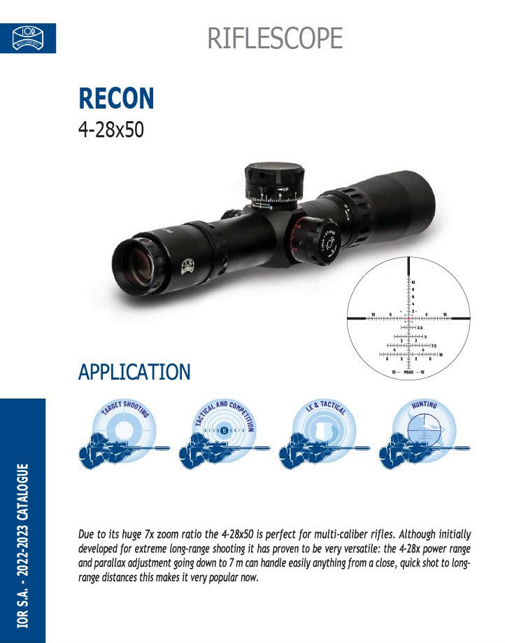 IOR Recon 4-28X50 MIL FFP Limited Stock