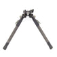 ATAC Bipod Long Carbon Tilt Picatiny 230 mm with rubber and Spike/Claw foot