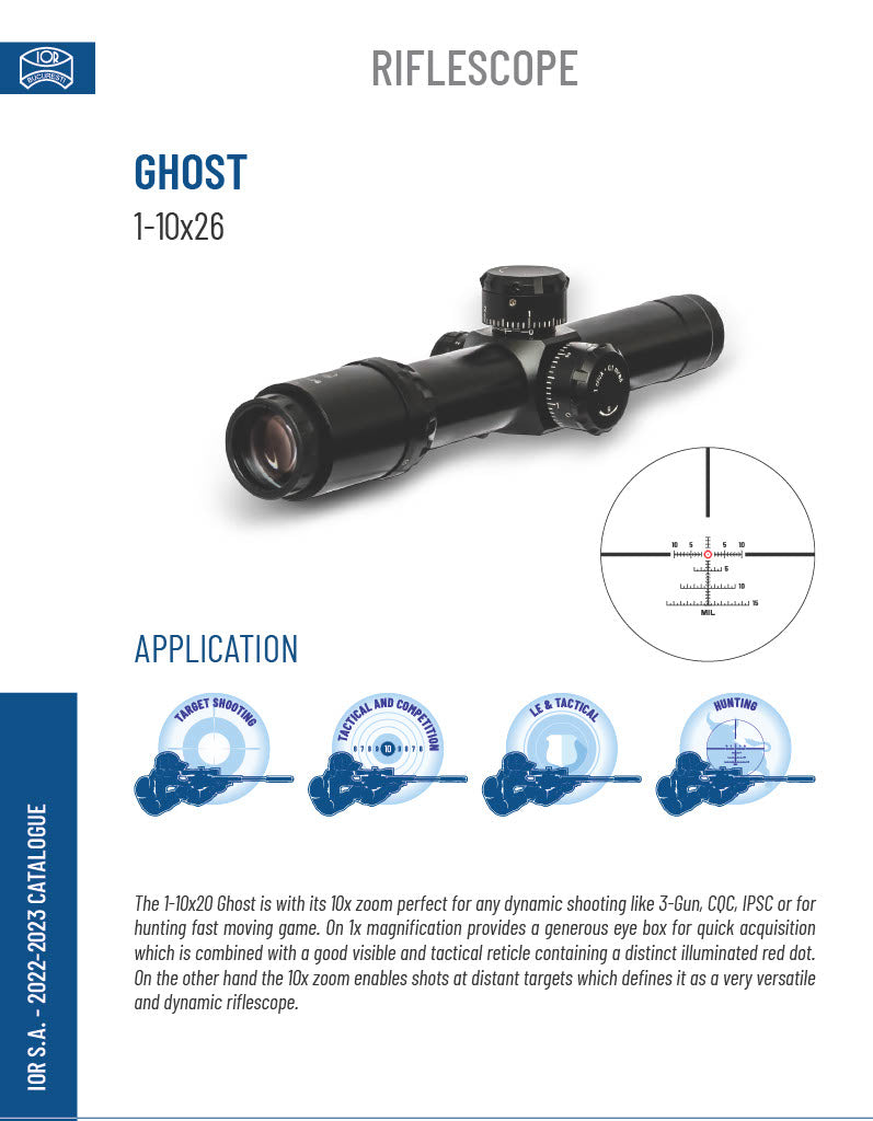 IOR Ghost 1-10X26 MIL FFP