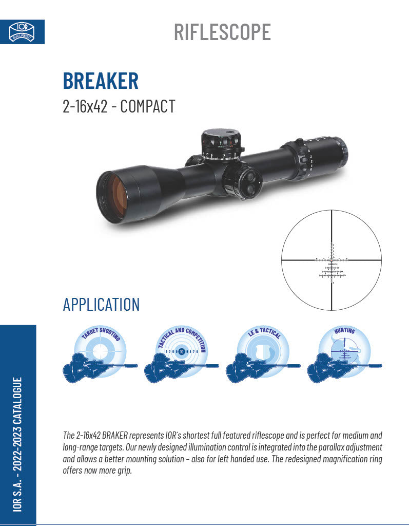 Disjoncteur IOR 2-10X42 Compact MIL FFP